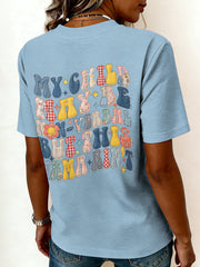 Women's Autism Awareness Print T-shirt
