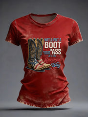 Women's Courtesy of Red White And Blue T-shirt