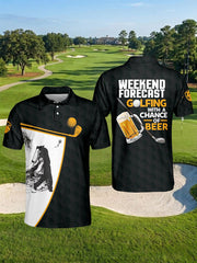 Men's Golf Beer Printed Shirt