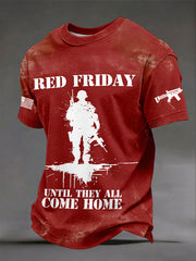 Men's 'Red Friday Until They All Come Home' T-shirts