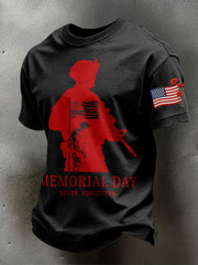 Men's Veteran Memorial Day Printed T-shirt