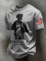 Men's Veteran Memorial Day Printed T-shirt