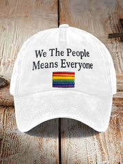 Unisex We The People Means Everyone Pride Print Hat