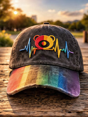 Unisex Pride Month Rainbow Art Print Hat