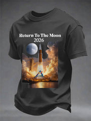 Men's Return To The Moon 2026 Casual Tee
