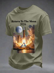 Men's Return To The Moon 2026 Casual Tee