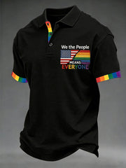 Men's 'We The People Means Everyone' Printed Short Sleeve Top
