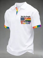 Men's 'We The People Means Everyone' Printed Short Sleeve Top