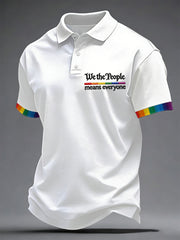 Men's 'We The People Means Everyone' Printed Casual Top
