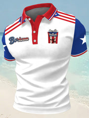 Men's Boricua Print Casual Top