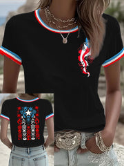 Women's Puerto Rico Printed short-sleeved T-shirt
