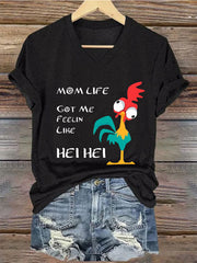 Women's Funny Mother's Day Printed Short Sleeve Tee