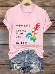 Women's Funny Mother's Day Printed Short Sleeve Tee