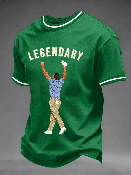 Men's 2026 Golf Champion Legend Rory McIlroy Print Casual Tee
