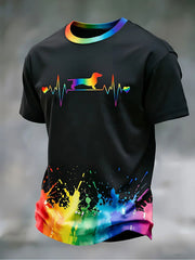 Men's Pride Print Casual T-shirt