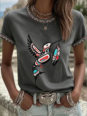 Women's Indigenous Totem Art Casual Shirt
