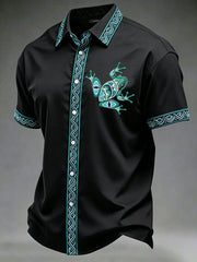 Men's Indigenous Totem Art Casual Shirt