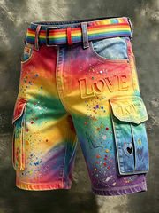 Men's Pride Month Printed Shorts