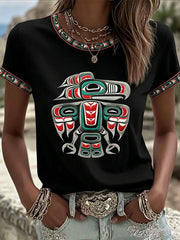 Women's Indigenous Art Casual T-shirt