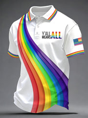 Men's Pride Month Print Casual Top