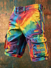 Men's Pride Month printed shorts