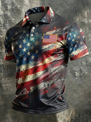Men's American Flag Casual Top