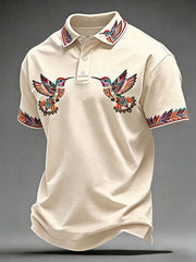 Men's Indigenous Hummingbird Art Tops