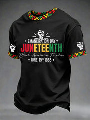 Men's Juneteenth Print Casual Tee