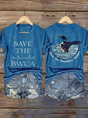Women's Save The Boundary Waters Print T-shirt