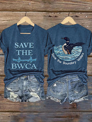 Women's Save The Boundary Waters Print T-shirt