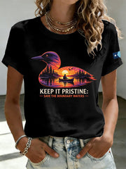 Women's Save The Boundary Waters Print T-shirt