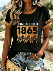 Women's Juneteenth Print Casual Tee