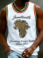 Men's Juneteenth Breaking Every Chain Since 1865 Print Tank Top