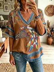 Women's Native Horse Art Tops