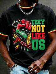Men's Juneteenth They Not Like Us Print Casual Tee
