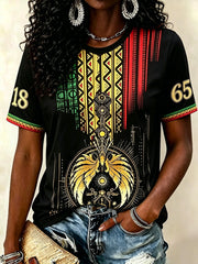 Women's Juneteenth Print Casual Tee