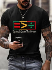 Men's Equality Is Greater Than Division Short-sleeved T-shirt
