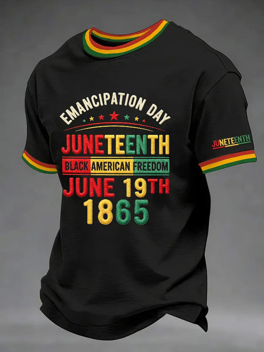 Men's Juneteenth Print Casual Tee