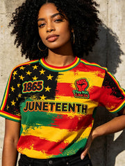 Women's Juneteenth They Not Like Us Since 1865 Print T-shirt