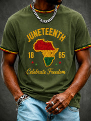 Men's Juneteenth Print Casual Tee