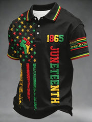 Men's Juneteenth 1865 polo shirt