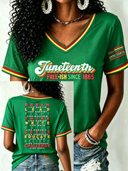 Women's Juneteenth 1865 short-sleeved T-shirt