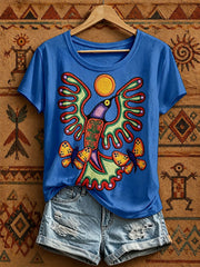 Women's Hummingbird Indigenous Art T-Shirt