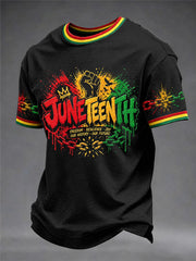 Men's Juneteenth Print Casual Tee