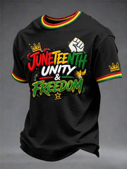 Men's Juneteenth Print Casual Tee