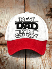 Men's “Best Dad In The Galaxy” Father's Day Fun Casual Unisex Hat