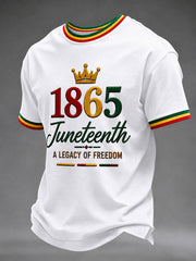 Men's Juneteenth Print Casual Tee
