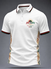 Men's Juneteenth Design Print Casual Top