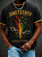 Men's Juneteenth Print Casual Tee