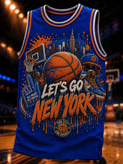 Men's Classic Basketball Fan Graphic Print Vest Top